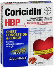 CORICIDIN HBP CHEST CONGEST CGH SGC 20CT