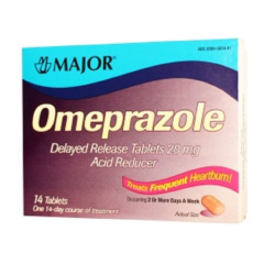OMEPRAZOLE DR 20MG TABLET 14CT MAJOR