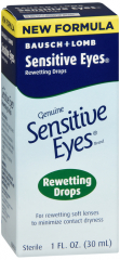 BAUSCH+LOMB SENS EYES REWETTNG DROP 1OZ