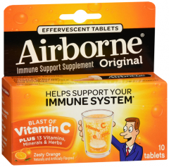 AIRBORNE TABLET ORANGE 10CT