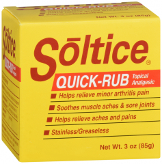 SOLTICE QUICK RUB CREAM 3OZ