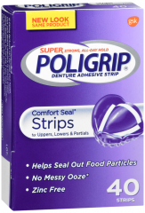 POLIGRIP SUPER COMFORT SEAL STRIP 40CT