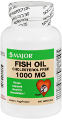 FISH OIL 1000MG CAPSULE 100CT MAJOR