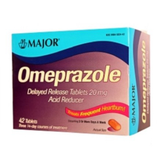 OMEPRAZOLE DR 20MG TABLET 42CT MAJOR