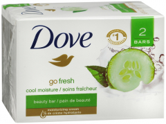 DOVE BAR SOAP GO FRESH CL MOIST 2X4.25OZ