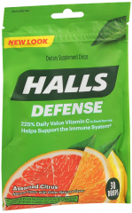 HALLS DEFENSE BAG ASST CITRUS 30CT