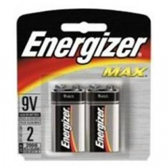 ENERGIZER MAX ALK 9 VOLT 522BP2 2PK
