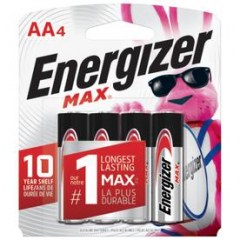 ENERGIZER MAX ALK AA E91BP4 4PK