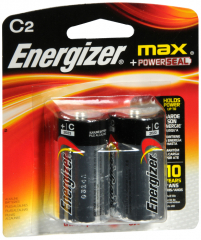 ENERGIZER MAX ALK C SIZE E93BP2 2PK