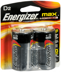 ENERGIZER MAX ALK D SIZE E95BP2 2PK