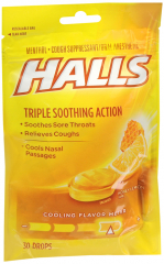 HALLS BAG HONEY LEMON 30CT