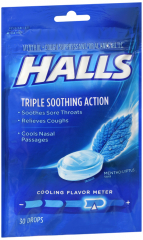 HALLS BAG MENTHO-LYPTUS 30CT