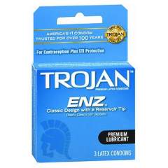 TROJAN ENZ LUBE CONDOM 3CT