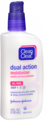 CLEAN&CLEAR DUAL ACTION MOIST OIL/FR 4OZ