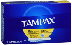 TAMPAX FLUSHABLE REGULAR 10CT