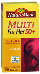 MULTIVIT WOMEN 50+ TAB 90CT NAT MADE