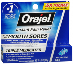 ORAJEL MOUTH SORE MEDICATED GEL 0.42OZ