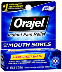 ORAJEL MOUTH SORE MEDICATED GEL 0.18OZ