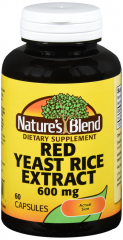 RED YEAST 600MG CAP 60CT NAT BLEND