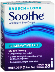 SOOTHE P/F DRY EYE DROP 28 UD