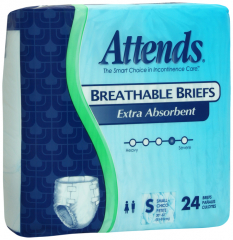 ATTENDS BRIEF EX ABSRB XSML/YOUTH 4X24CT