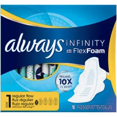 ALWAYS INFINITY WING REG UNSCNTD 12X18CT