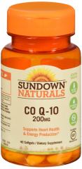 COQ10 200MG GELCAP 40CT SUNDWN