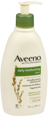AVEENO LOTION DAILY MOIST PUMP UNSC 12OZ