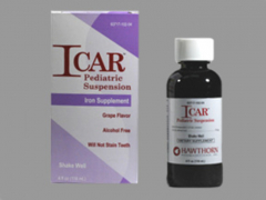 ICAR PEDIATRIC 15MG/1.25ML SUSPEN 118ML