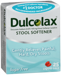 DULCOLAX STOOL SOFTENER LIQUIGEL 25CT