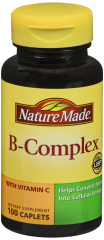 B COMPLEX W/VIT C CAPLET 100CT NAT MADE