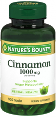 CINNAMON 1000MG CAP 100CT NAT BOUNTY