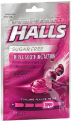 HALLS SUGAR FREE BAG BLACK CHERRY 25CT