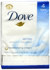 DOVE BAR SOAP WHITE 4X4.25OZ