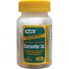 CEROVITE JR CHEW TAB 60CT RUGBY