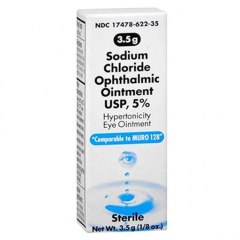 SODIUM CHLORIDE 5% OINTMENT 3.5GM AKORN