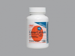 CITRUS CALCIUM +D COATED TABS 60CT RUGBY