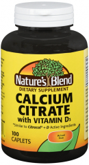 CALCIUM CITR+D 630MG CPL 100CT NAT BLEND