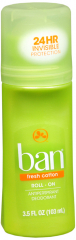 BAN ROLL ON FRESH COTTON 3.5OZ