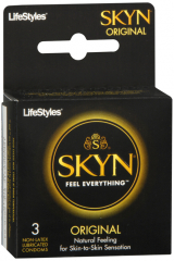 LIFESTYLES SKYN CONDOM 3CT