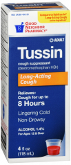 GNP TUSSIN M/S COUGH SYR 4 OZ