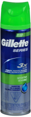 GILLETTE SERIES SHAVE GEL SENS 7OZ