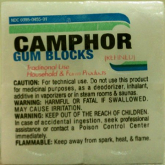 CAMPHOR GUM BLOCKS 16X1OZ HUMCO