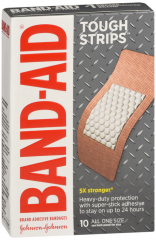 BAND AID TOUGH STRIPS XL 10CT