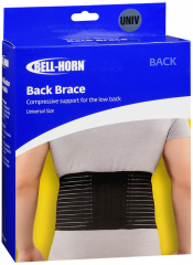 BACK BRACE BLK UNIV