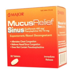 MUCUS RELIEF W/PE SINUS TAB 30