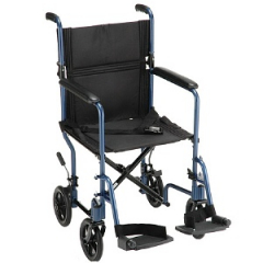TRANSPT CHAIR 319B 19IN STEEL BLUE NOVA