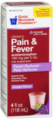 GNP PAIN RELIEF CHLD GRP 160MG SUSP 4OZ