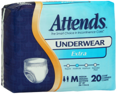 ATTENDS PROT UNDERWEAR XABS MED 4X20CT
