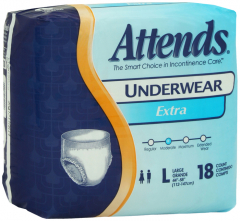 ATTENDS PROT UNDERWEAR XABS LARGE 4X18CT
